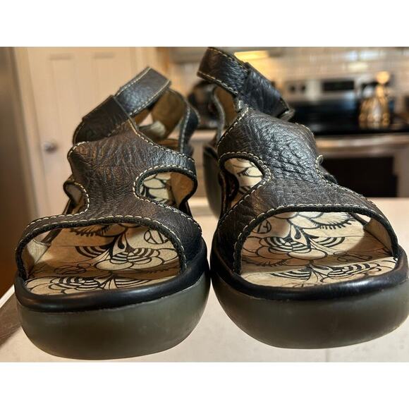 FLY London Platform Sandals Black - Size 37 - EUC! - Picture 4 of 10